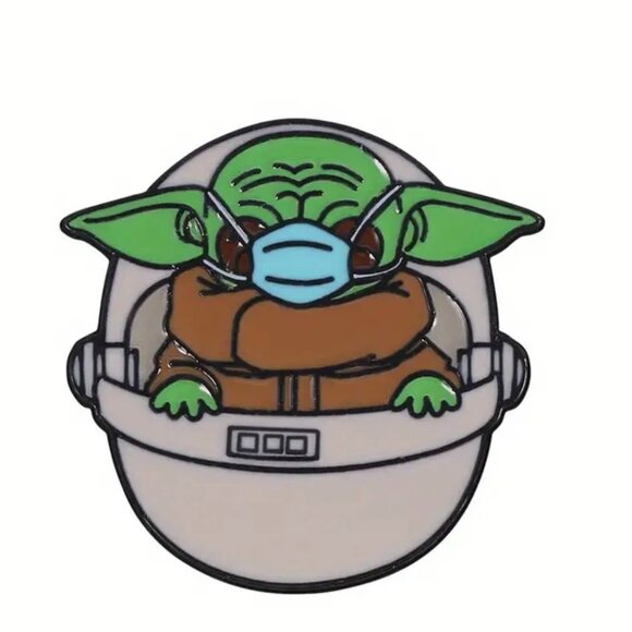 SET OF 4! Star Wars Baby Yoda Lapel Hat Pin Set Mandalorian Vintage - Picture 13 of 15